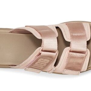 UGG Clem sandals Pink and Tan Sandals with Velcro Straps